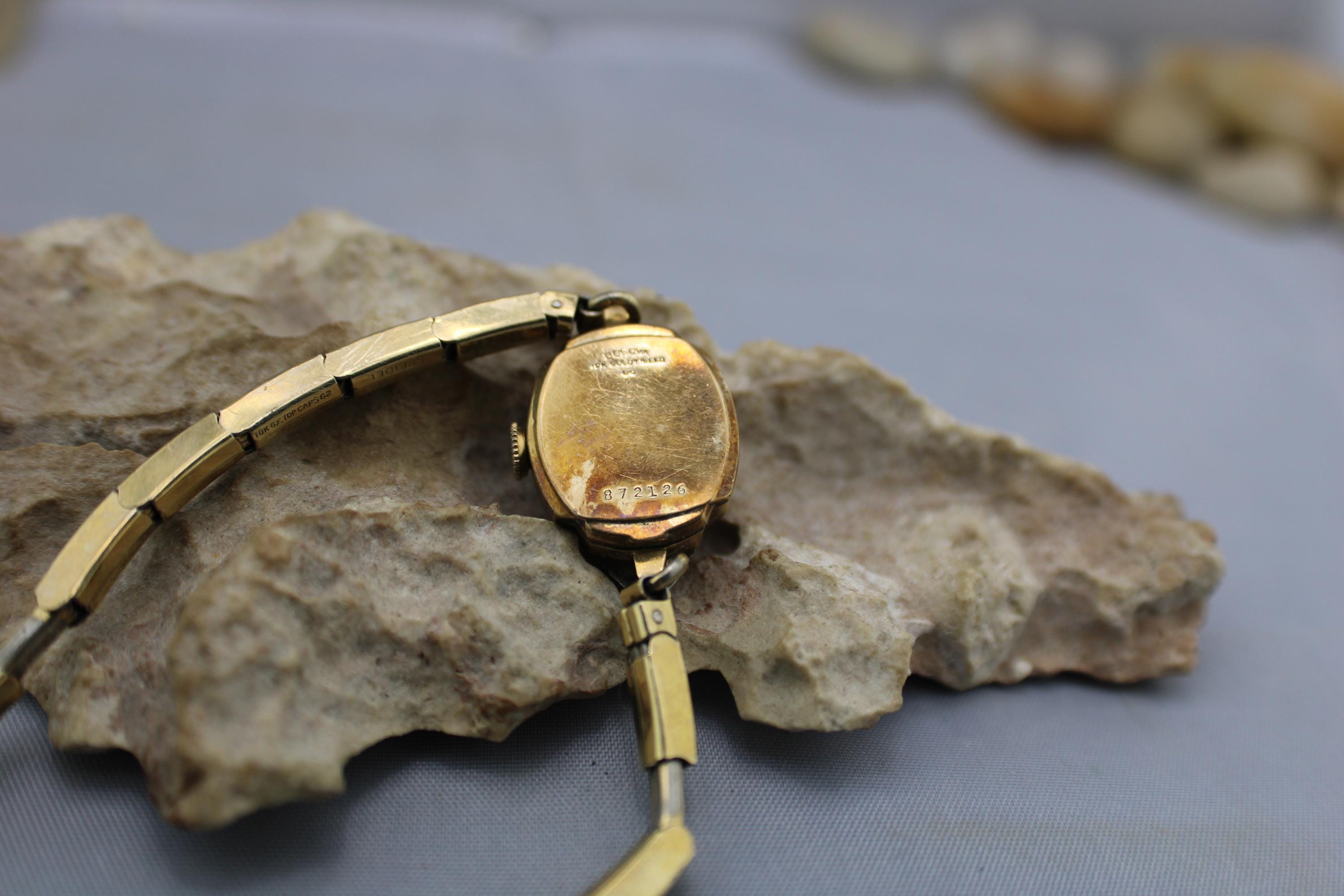 Bulova Self -Winding  Ladies Vintage Watch ,Working.10K GF Top on Clasp. Ladies Bulova Wristwatch dating to 1929, lovely for day or  main image 3