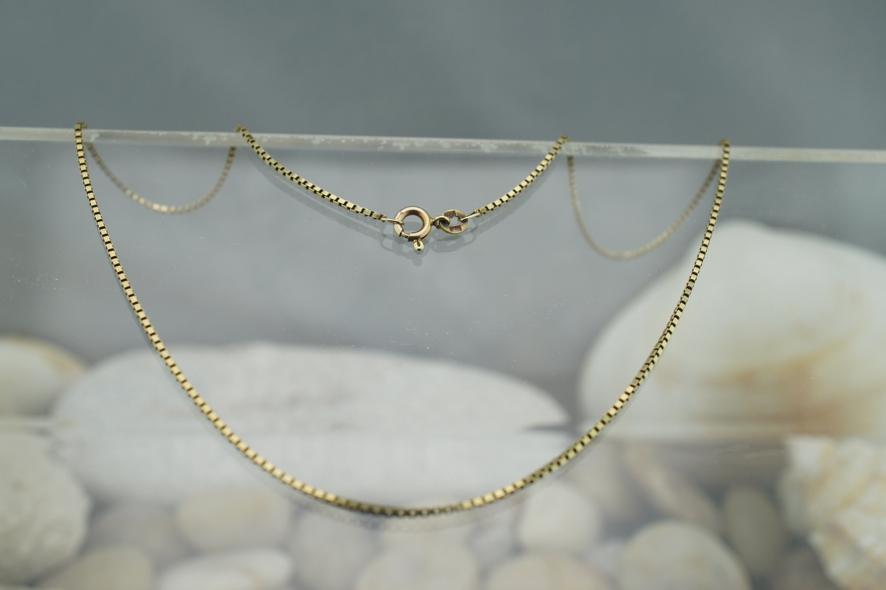 585 14k Italy Solid Gold Chain Necklace 