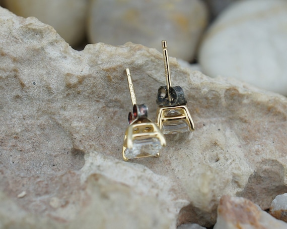 Louise Sterling Silver Gold Vermeil Quartz Earrings