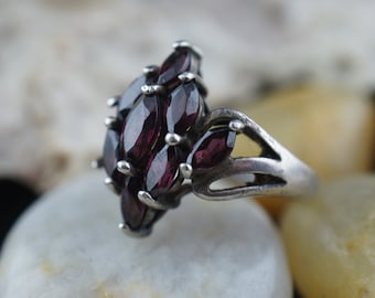 Details about   Garnet Ring  925 Sterling Silver Ring Statement Handmade Jewelry All Size B-38 