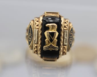 1949 10K Gold Jostens Mans Class Ring Size 9 Pearl City High