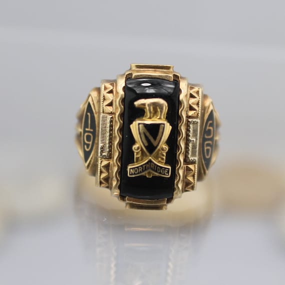 10K Solid Gold Yellow Josten 1956 High School Class Northridge