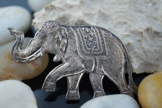 Broche Vintage Argent Massif Poinçonné Signée ERTÉ - Style Art Déco - Occasion