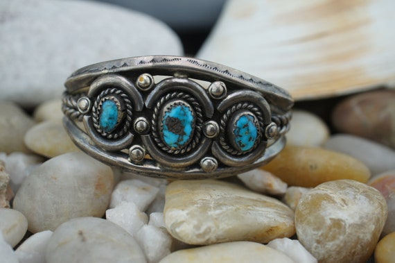 Best Vintage Native American Navajo Verdy Jake Moss Green Turquoise Sterling Silver Bracelet Best Vintage Native American Navajo Verdy Jake Moss Green Turquoise Sterling Silver Bracelet