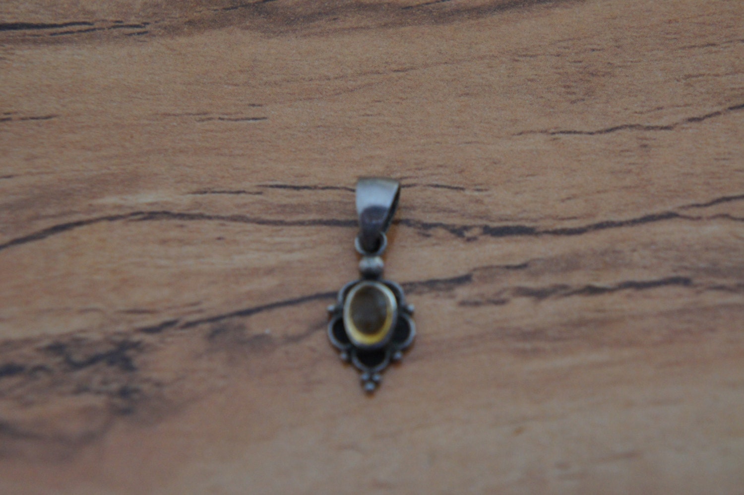 Vintage Jewelry Pendant Sterling Silver 925 Stone Tiger Eye