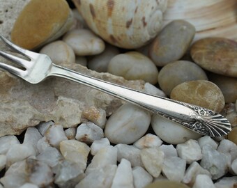 Vintage plata plateada camarones mariscos cóctel de guiños corona plata placa HO