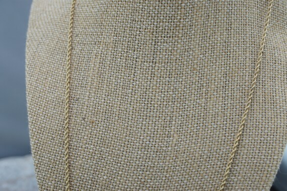 Solid Gold 14k Italian Twisted Design Chain Neckl… - image 3