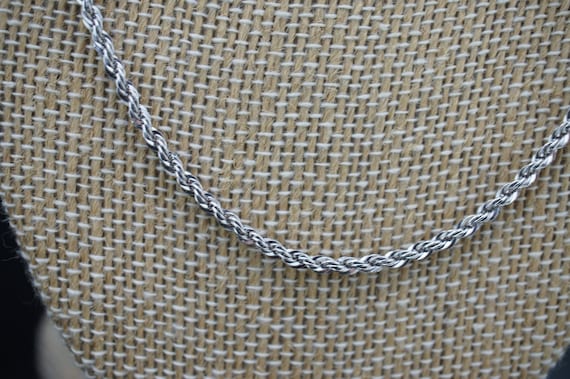Collier Argent Massif 925 - Maille Chaîne Créateur Style Moderniste, Occasion