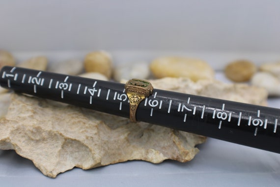 希少☆ヴィンテージ1959年　 JOSTEN 10kゴールド 10K Solid Gold Yellow Josten 1959 High School Class North Ring