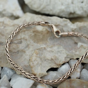 925 Italy Vintage Art Deco Bracelet Sterling Silver Interlink Design Bracelet Chain Gold Vermeil Modern Art Deco *333