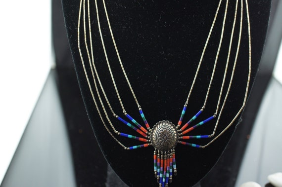 Vintage Art Deco necklace Native American's Jewel… - image 1