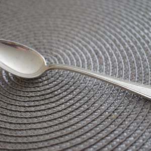 Vintage Sterling Silver 925 Tea Spoon Antique Gorham Strasbourg 5 6/8&#39;&#39; Serving Spoon 31g Pat H Flatware  HST1