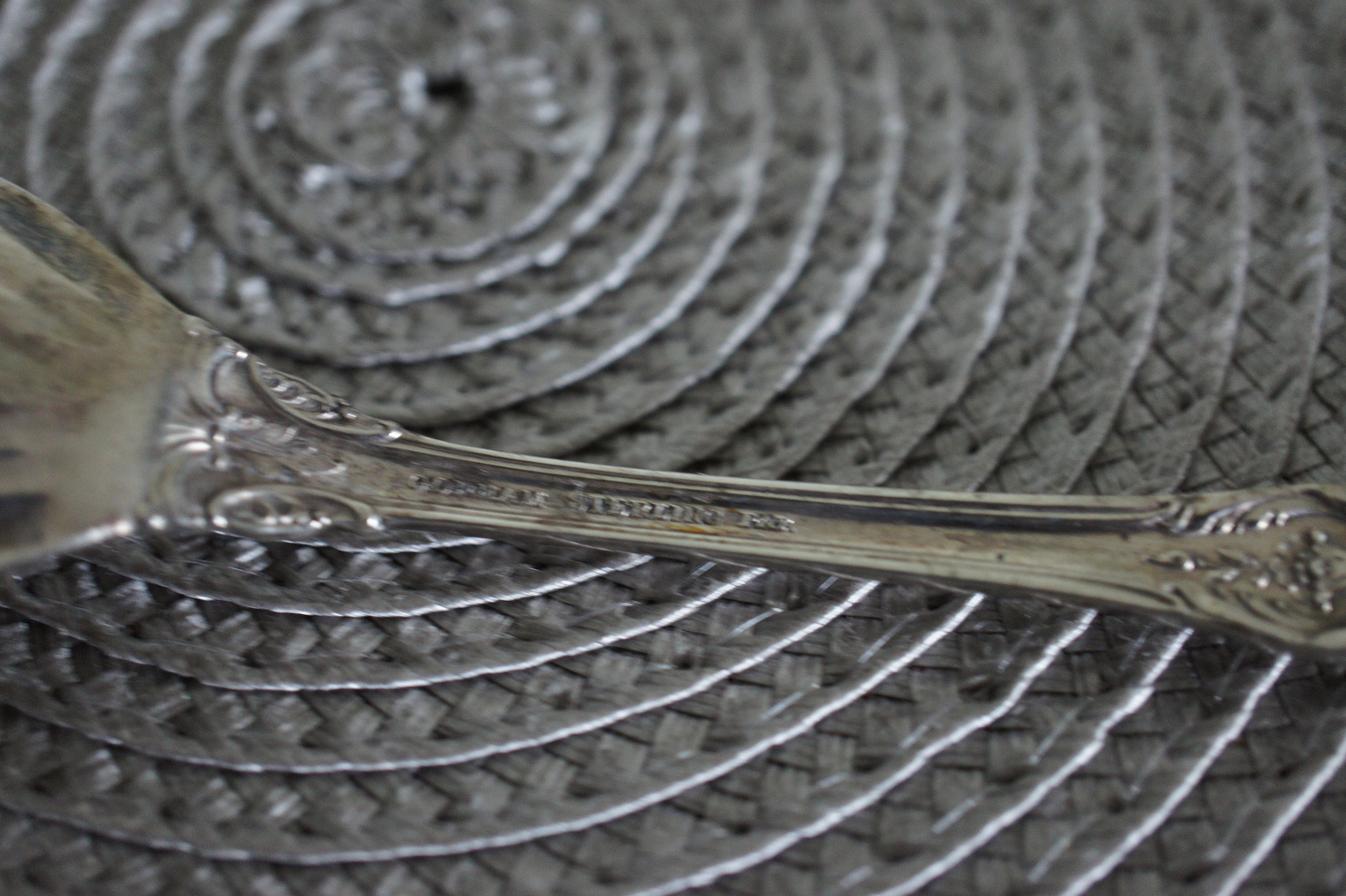 ヴィンテージ　ゴーハム社STERLINGシルバーティースプーン　ゴーハムシルバー 英国アンティークシルバー【純銀】1898年 ティースプーン箱入り12本