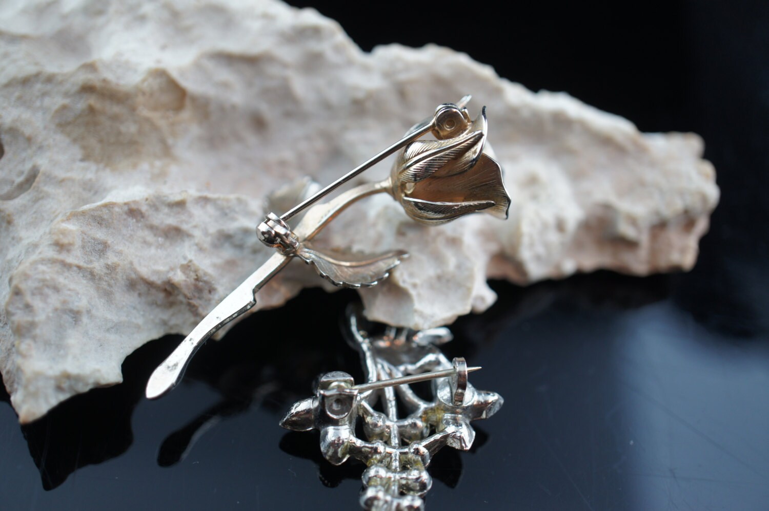 Silver 925 Rose Flower Design ブローチ Silver 925 Rose Flower Design ブローチ il_fullxfull