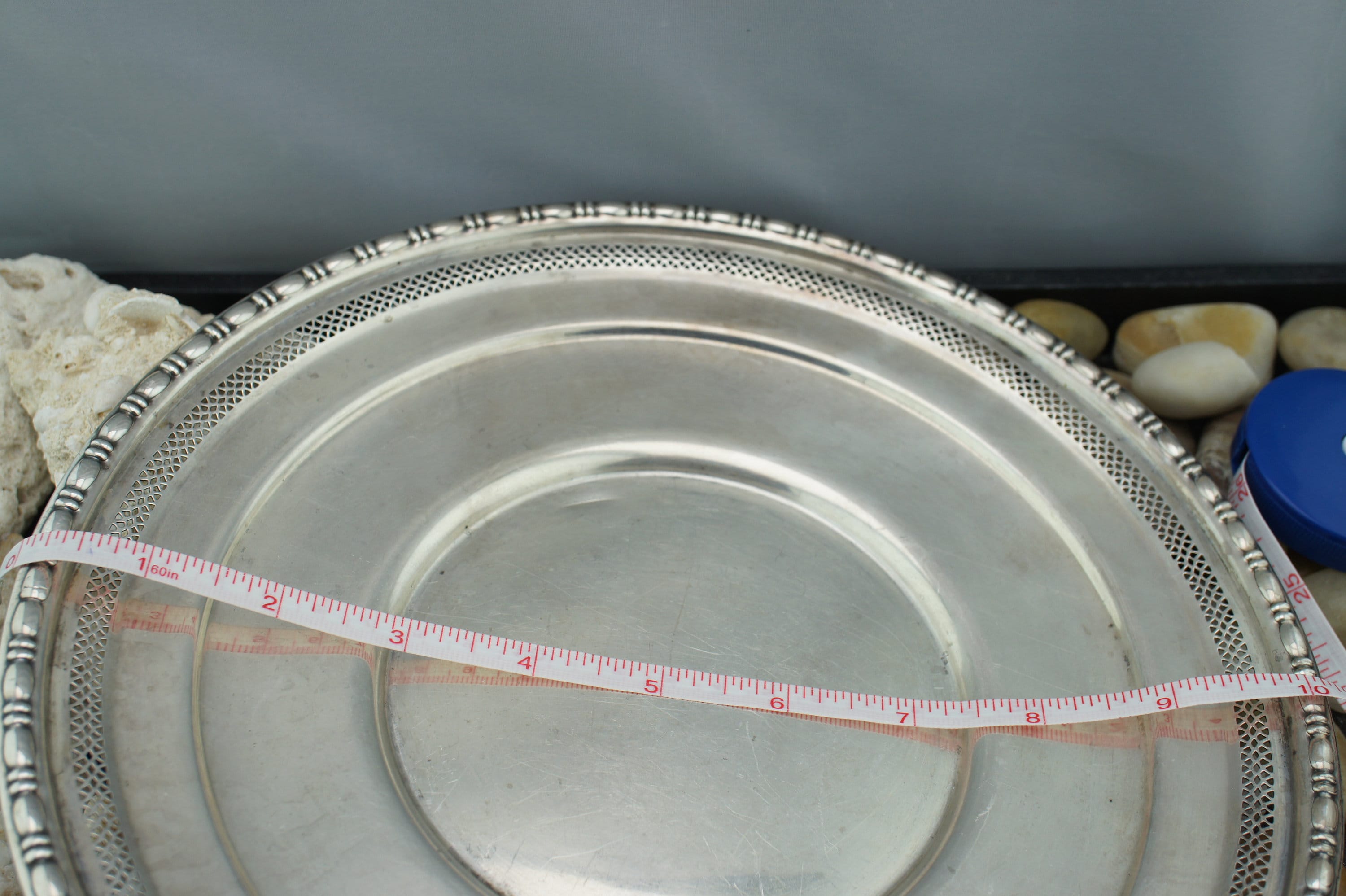 Sterling Silver Solid 925 Plate Vintage Kitchen Table