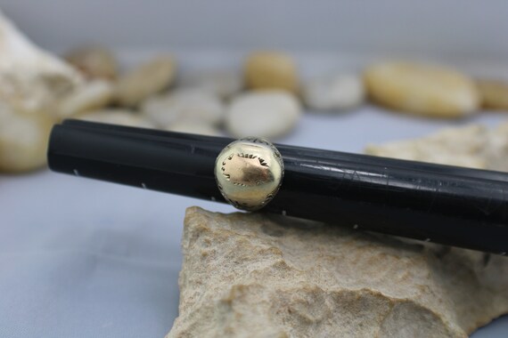 14K White Solid Gold Ring With Yellow Solid Gold … - image 3