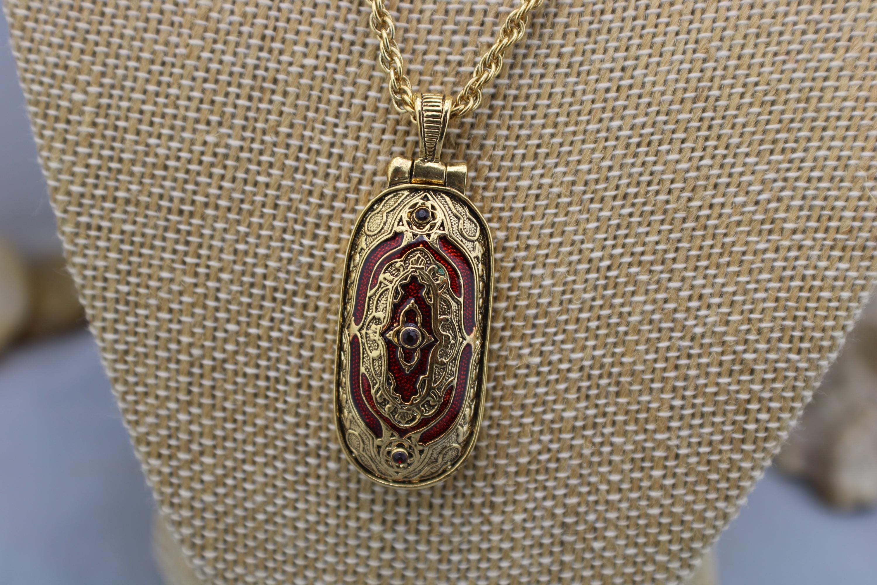 Vintage Vatican Library Collection Gold-tone Hidden Cross