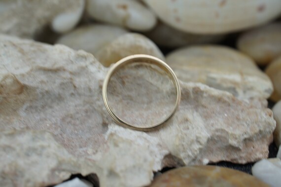 Solid Gold 14K Trubrite Wedding Yellow Band Ring Engagements Wide