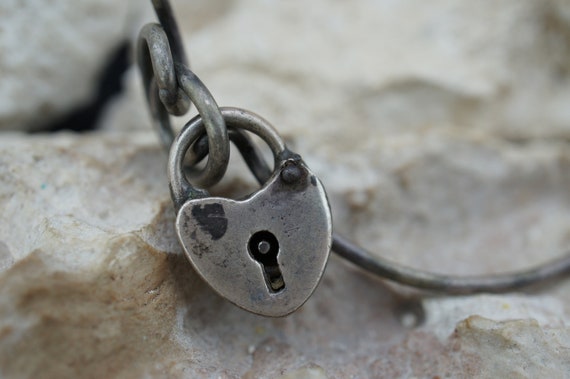 925 Sterling silver handmade bangle solid 925 bra… - image 2