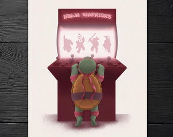 Lámina artística inspirada en las Tortugas Ninja: Cuando sea mayor
