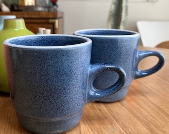 Pair 205 Stack Mugs by Heath Ceramics - California USA pottery