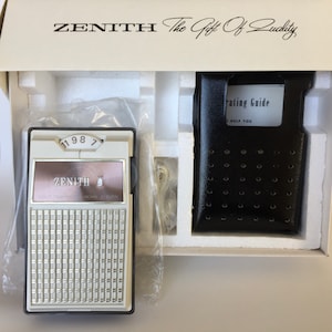 NOS Zenith Transistor Radio: 1960s Royal Eleven R11W, Original Box