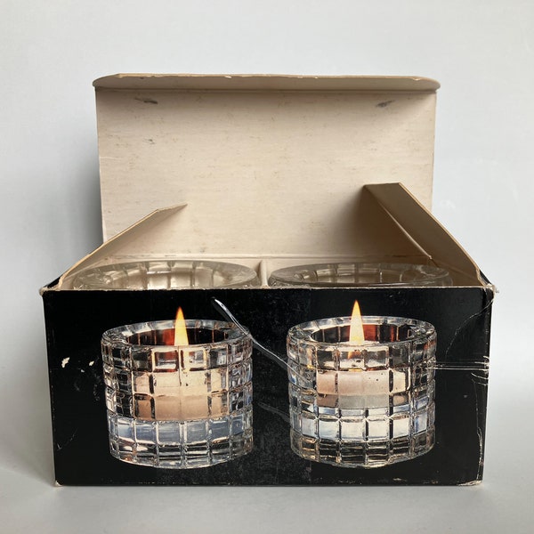 Erika Tea-Light Candleholders in Box by Iittala Finland / Bedroom Decor