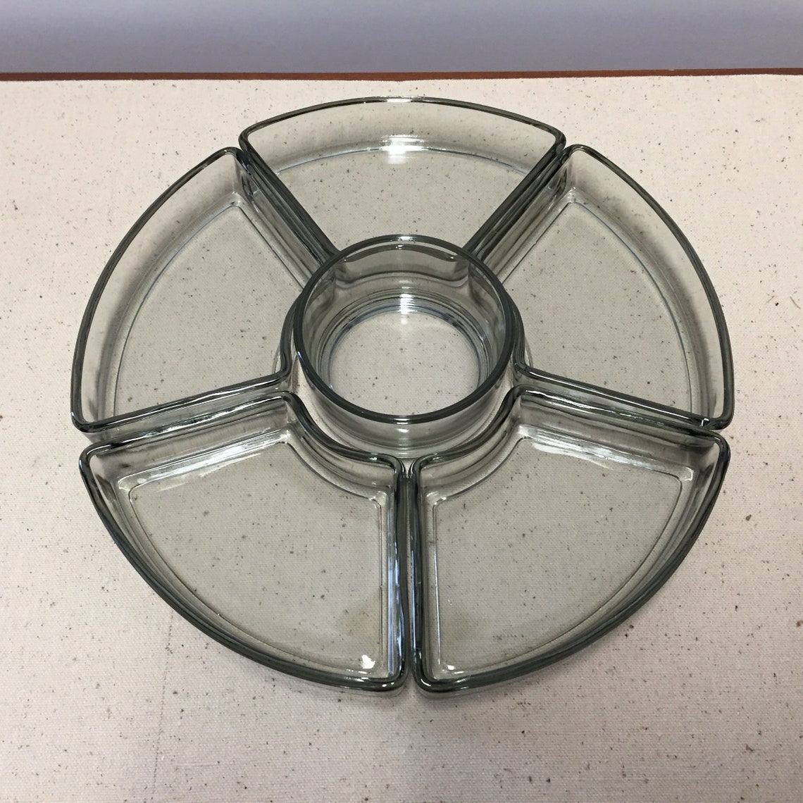 Danish Glass Inserts for Round Lazy Susan Wooden Platter Etsy