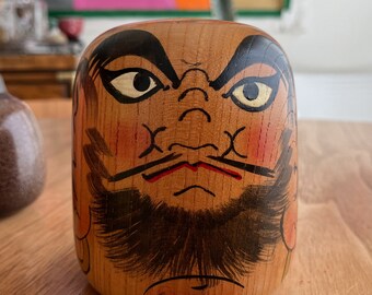 ダルマ木製　温根湯　Vintage Japanese Wooden Daruma Daruma GEEK - Etsy