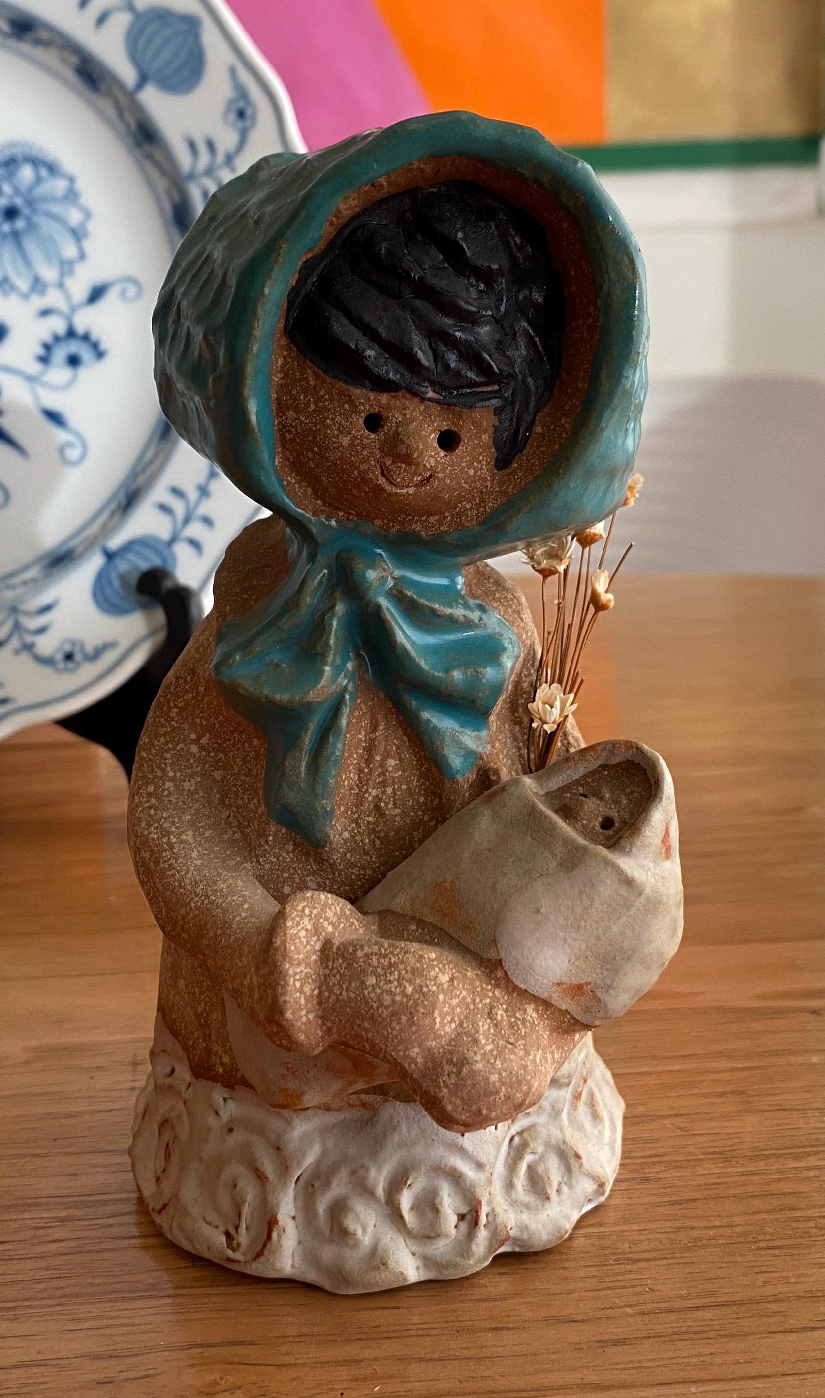 Metlox Poppet vintage ceramic girl 陶器 Metlox Poppet vintage