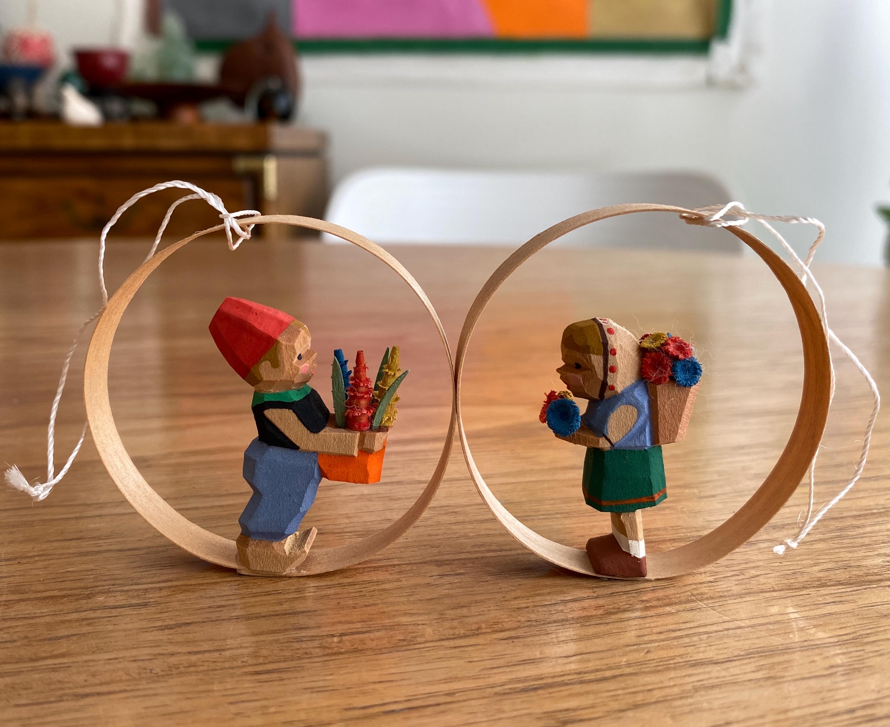 Erzgebirge Wooden Flower Girl - Etsy