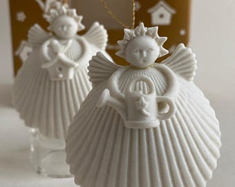 Margaret Furlong Design, Christmas Angel Gardening Friends Ornaments