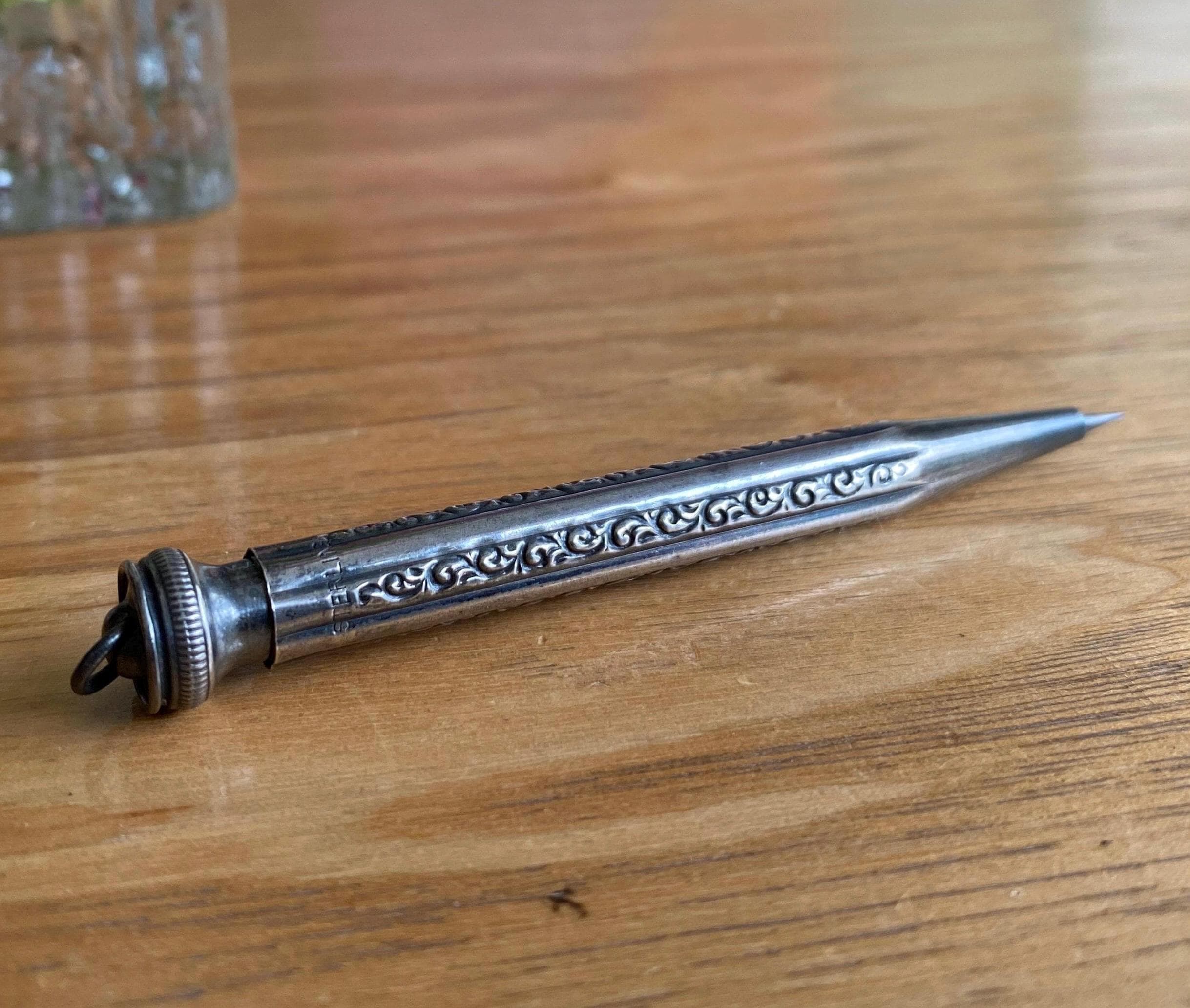 ヴィンテージ sterling silver 壊れたペンシル Vintage Sterling Silver Retractable Pencil - Etsy