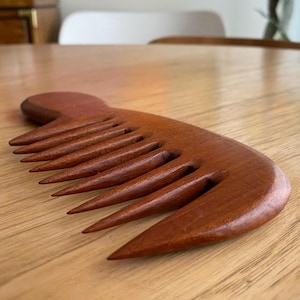 Handcrafted Wooden Wide Tooth Comb