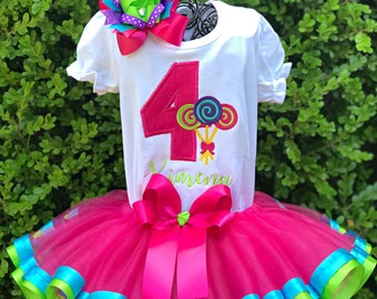 Lollipop tutu set | Candyland tutu set | Candylandy tutu