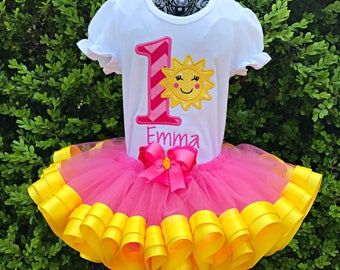 Sunshine Ribbon Tutu Set