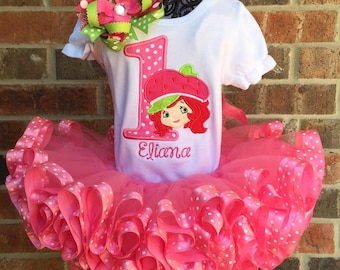 Strawberry shortcake 3 piece tutu set!