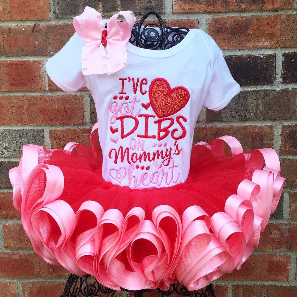 Valentine s Day Ribbon Trimmed Tutu Set Etsy