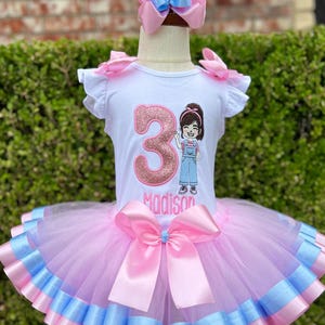Ms. Rachel Inspired Tutu | Birthday Girl Tutu Set | Birthday Outfit | 1st Birthday Outfit | Ms Rachel Tutu Set | Birthday Tutu |Personalized