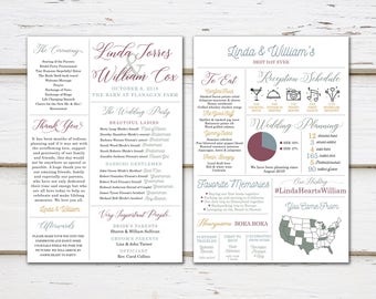 Infographic Wedding Program Template Free from i.etsystatic.com