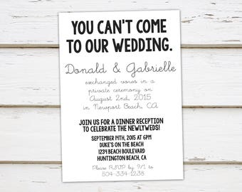 reception invitation etsy