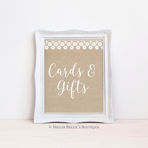 Printable Cards and Gifts Sign, Gifts Here, Gift Table, Bridal Shower Sign, Entrance Sign, Card Table, Decor, Wedding Sign, MB194 Il_570xn