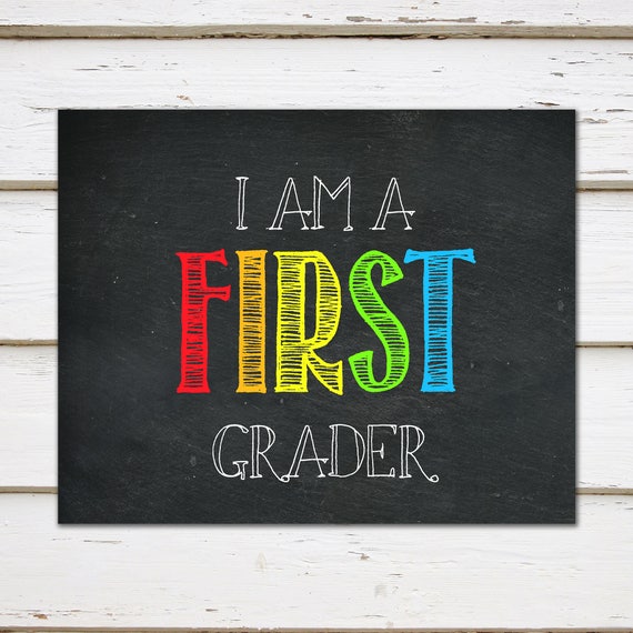 1st Day Of 1st Grade Sign Template Free