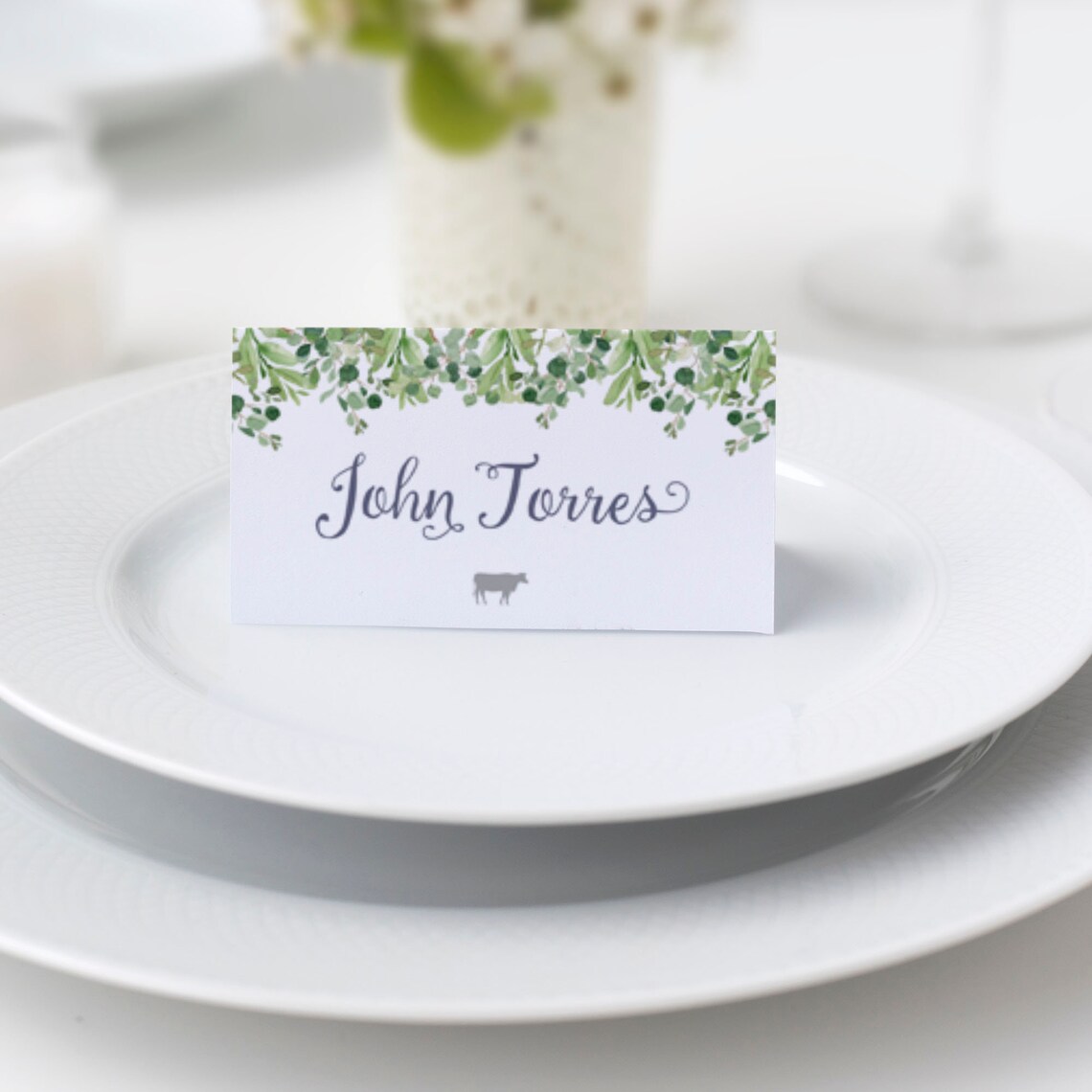 Printable Personalized Wedding Table Name Cards Wedding Place Etsy