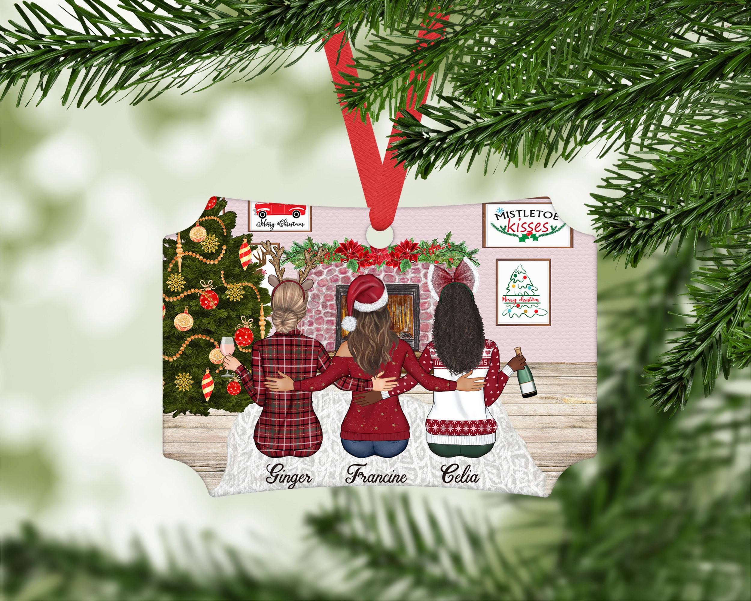 Personalized Best Friend Ornament Custom Gift Best Friends Etsy