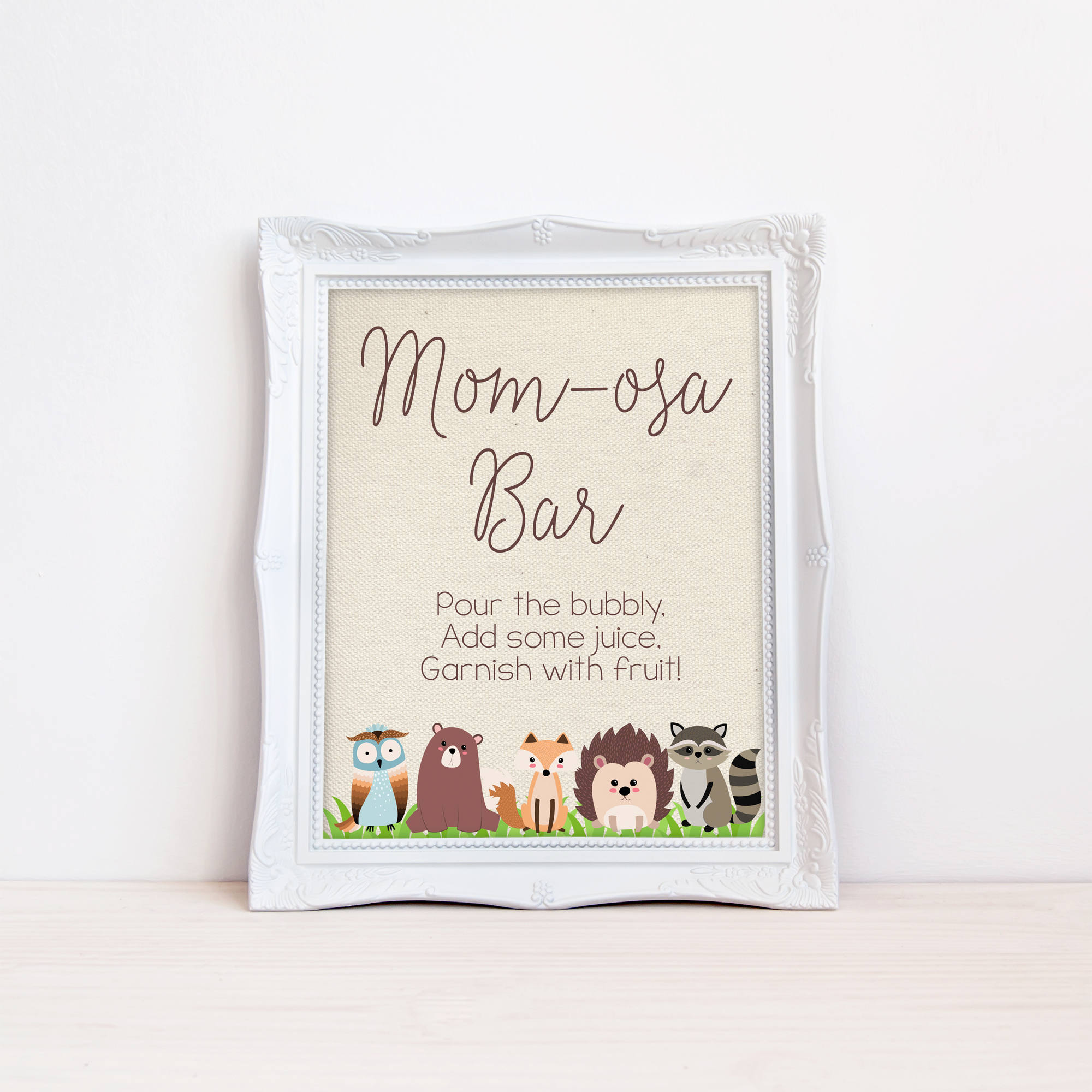Printable Woodland Baby Shower Mom osa Bar Sign Mimosa Bar Juice Il Fullxfull Printable Woodland Baby Shower Mom Osa