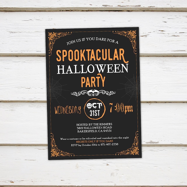Printable Halloween Party Invitation