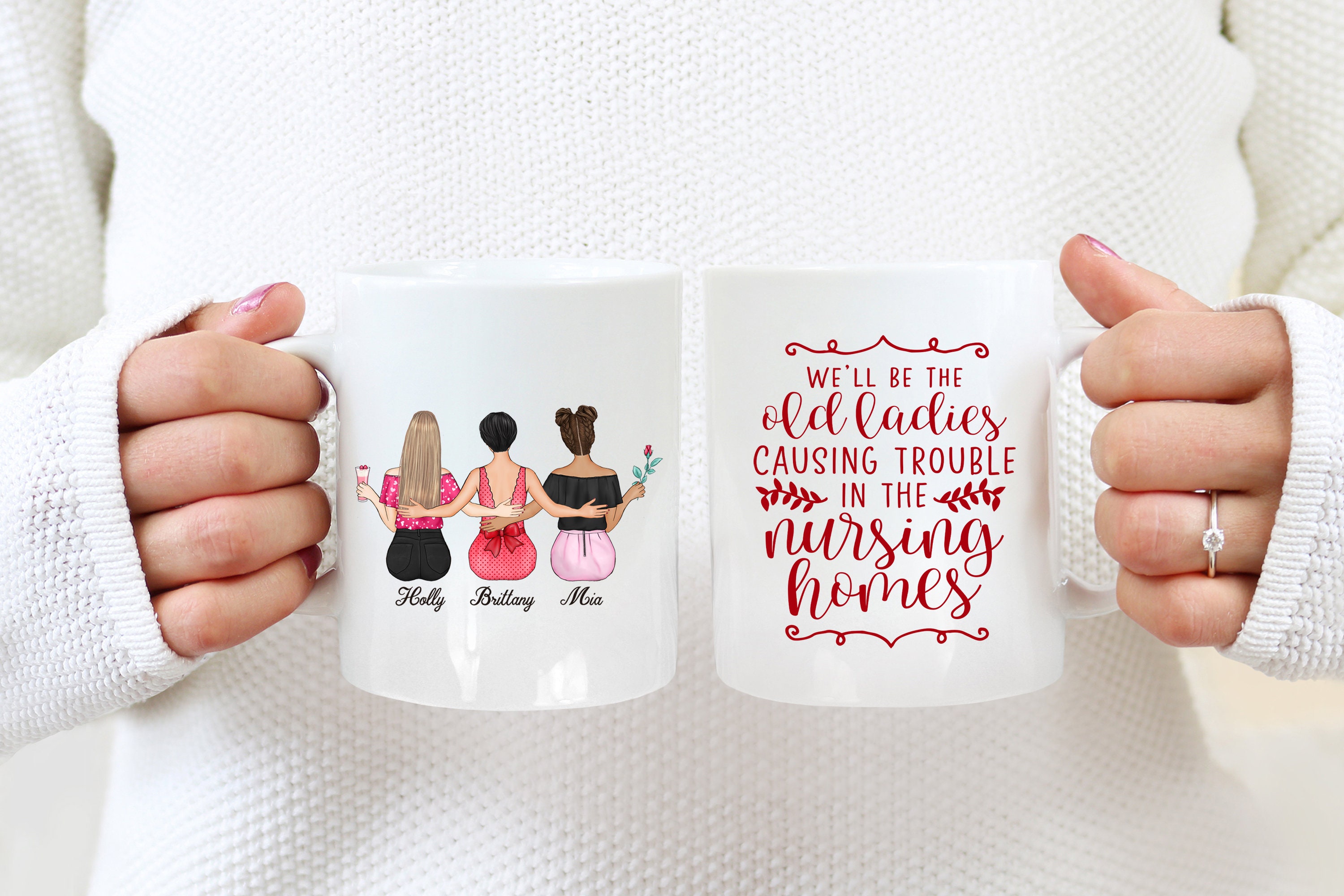Personalized Best Friends Coffee Mug Gift For Her Etsy