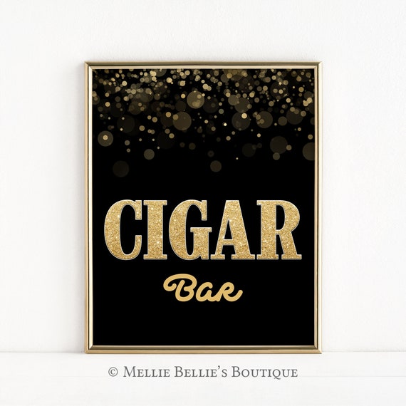 Printable Cigar Bar Sign, Decoration Sign, Cigar Bar Party Sign, Wedding Sign, Adult Party, Chalkboard, Black, Grab a Cigar, MB572 Il_570xn