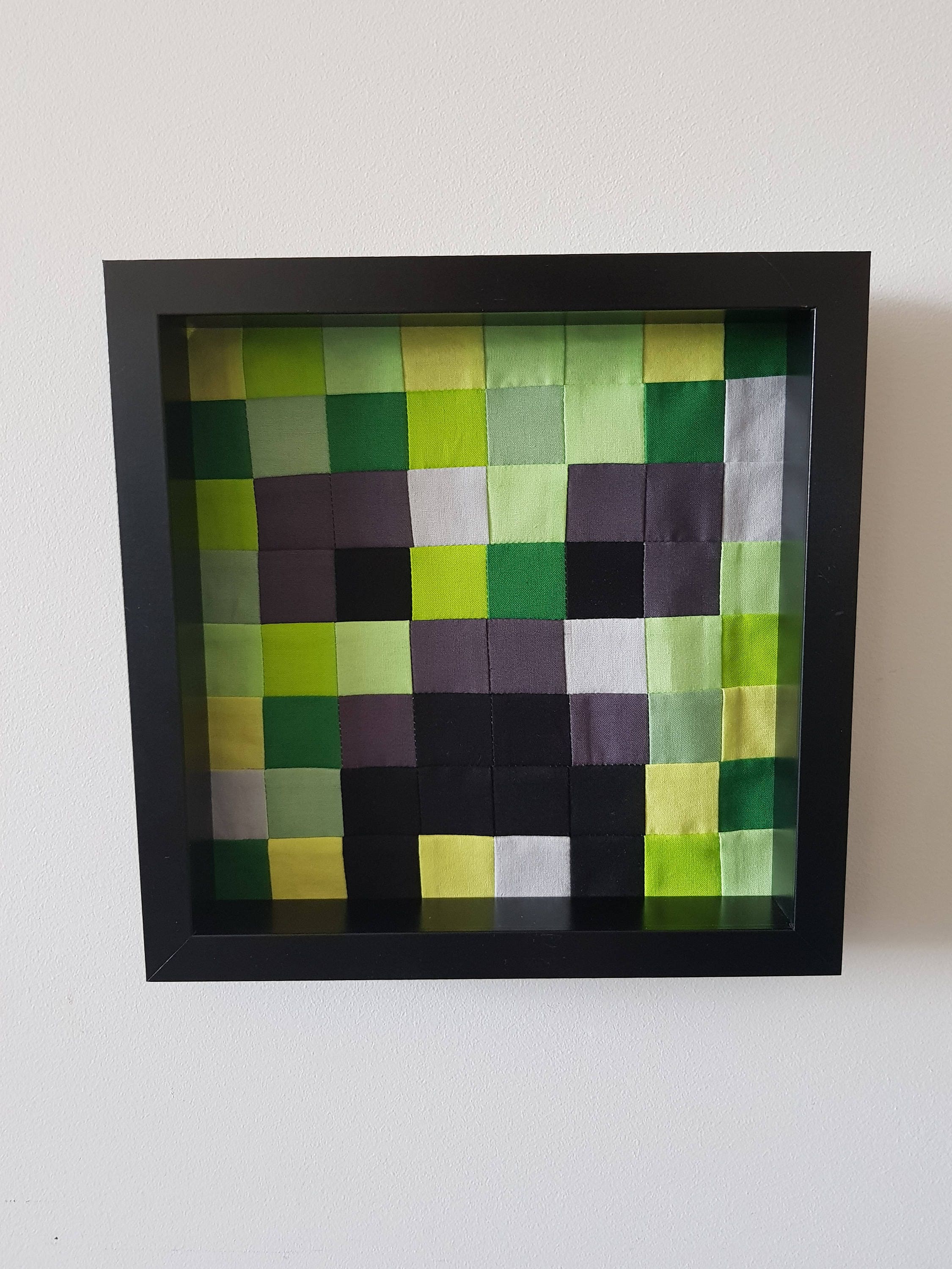 Minecraft Inspired Wall Art Creeper Wall Art Etsy